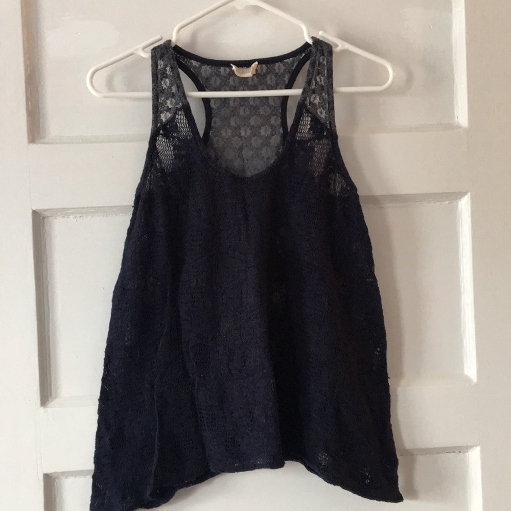 Anthropologie Poinciana Lace Tank Top